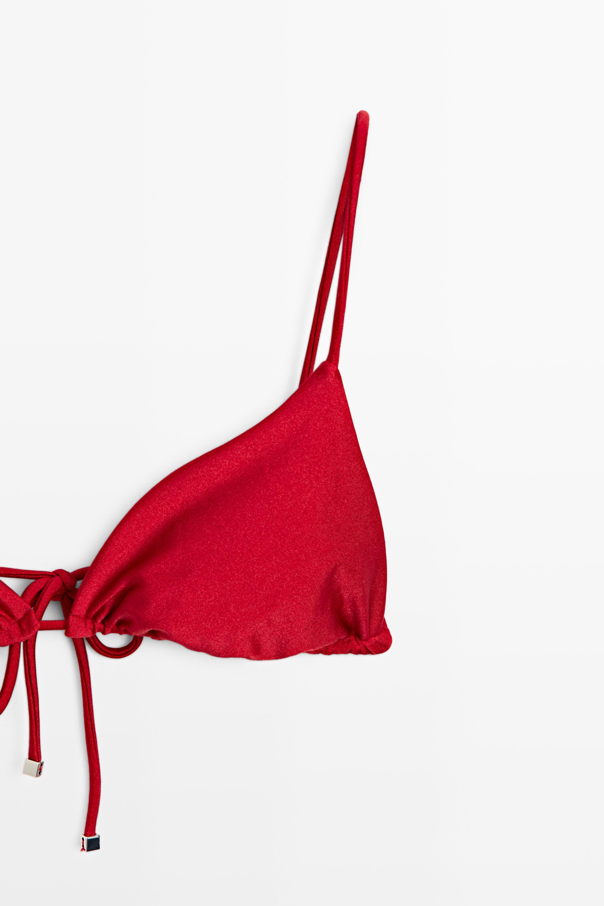Haut de bikini triangle brillant